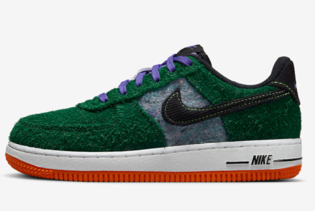 2022 New Nike Air Force 1 Low Green Shaggy Suede DZ5289-300