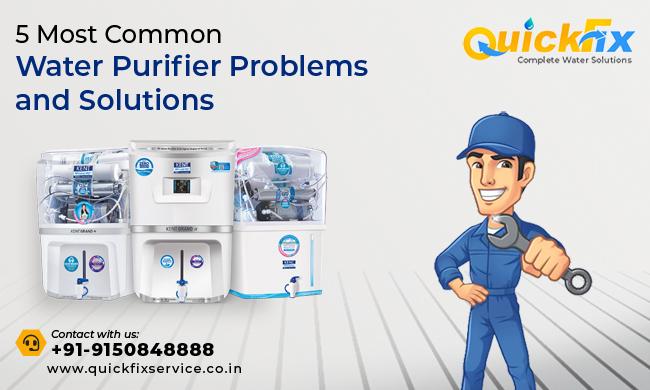 5 Most Common RO Water Purifier Problems and Solutions