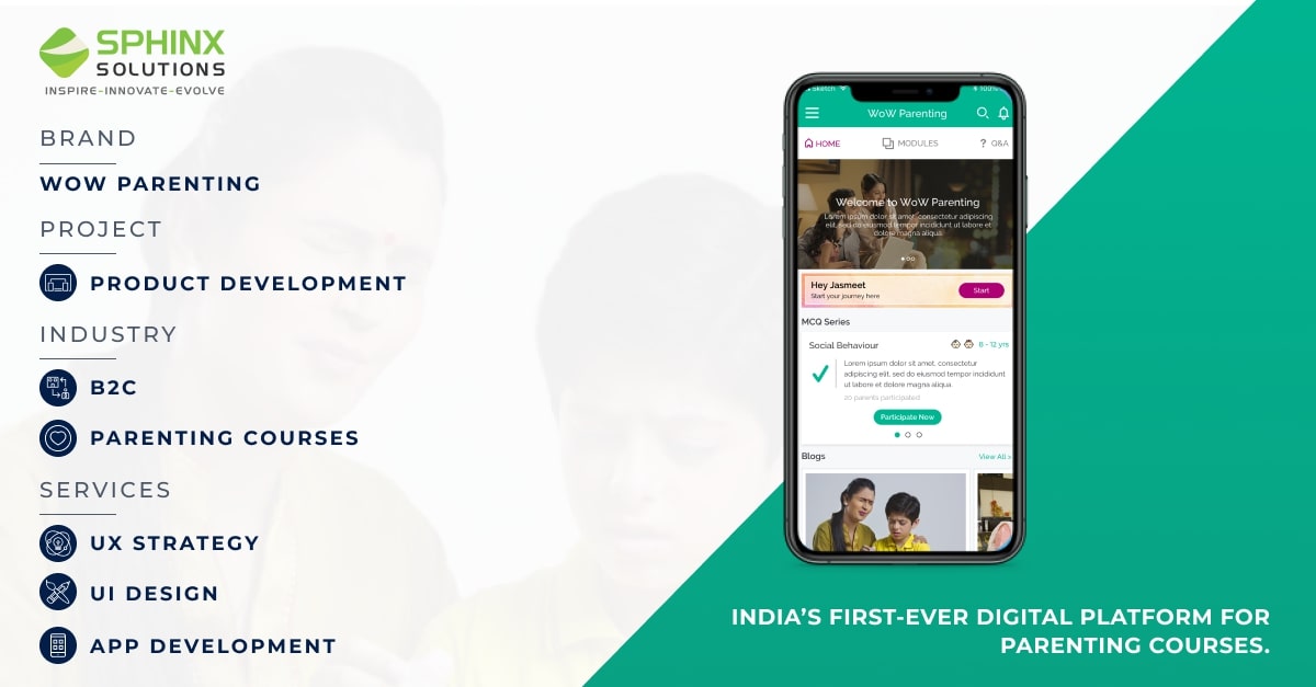 Wow Parenting Application Portfolio | Read More