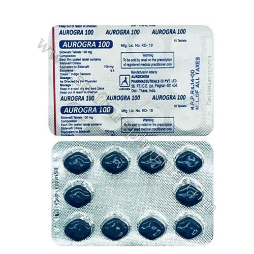 Aurogra 100 Mg | Best Effective ED Pills For Men | Order Now