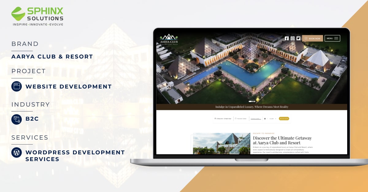 Aarya Club & Resort Case Study | Sphinx Solutions