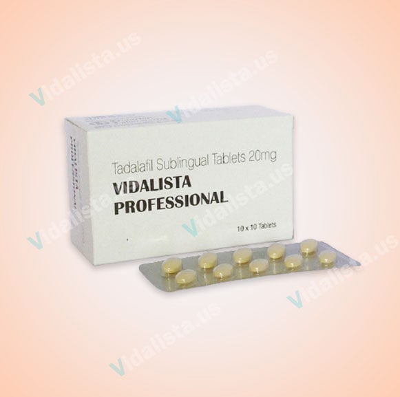 Vidalista Professional 20 Mg Tablets Online at $0.85/Pill