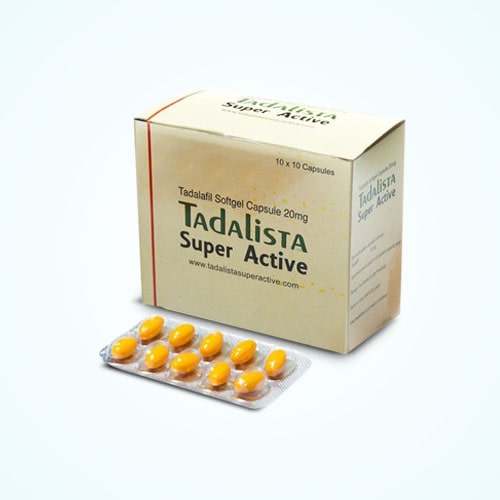 Tadalista Super Active 20 Mg Soft Gelatin Capsules Online | Just $0.70/Pill