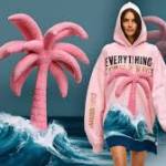 Pink Palm Puff Hoodie Profile Picture