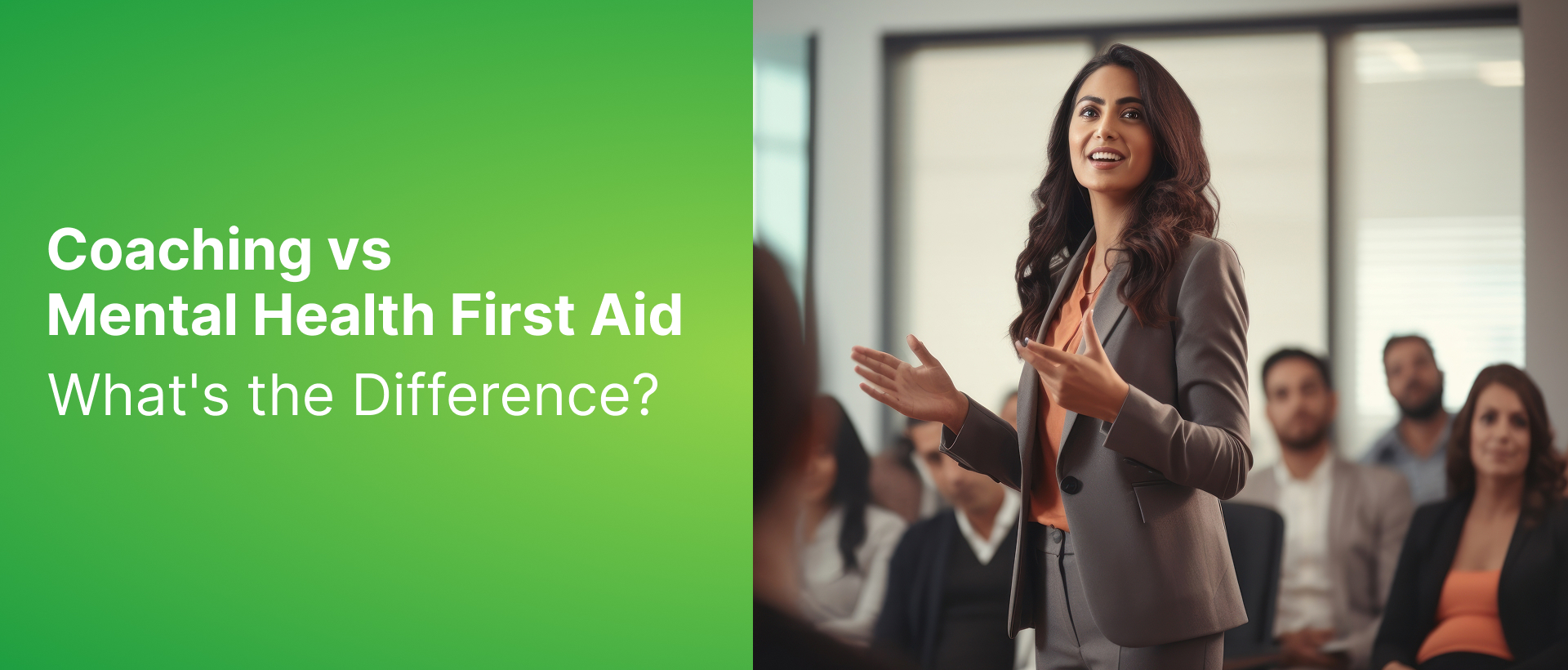 Coaching vs Mental Health First Aid: What's the Difference?