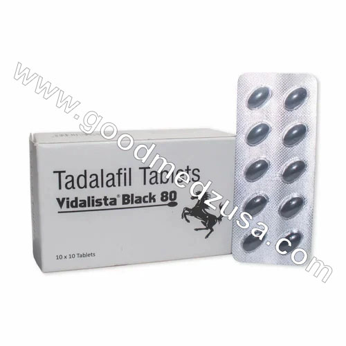 Vidalista Black 80 Mg | Generic Tadalafil Pills | Book Now!!