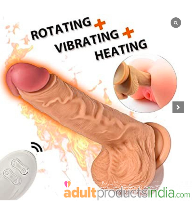 Heating Vibrating Silicone Dildo with Remote | Adult Products India