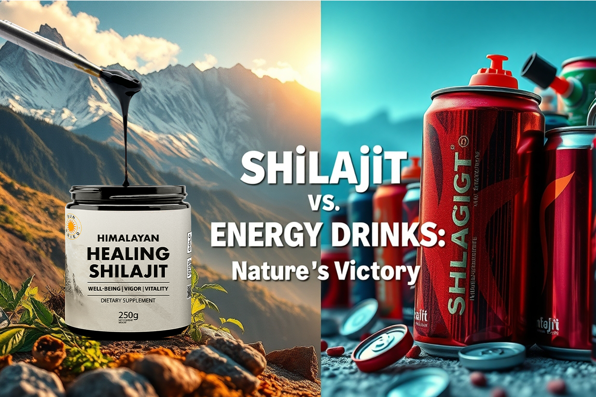 Shilajit vs Energy Drink Nature's Victory  – Healing Shilajit
