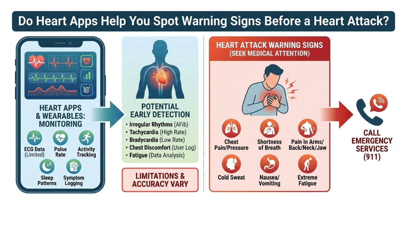 Do Heart Apps Help You Spot Warning Signs Before a Heart Attack?
