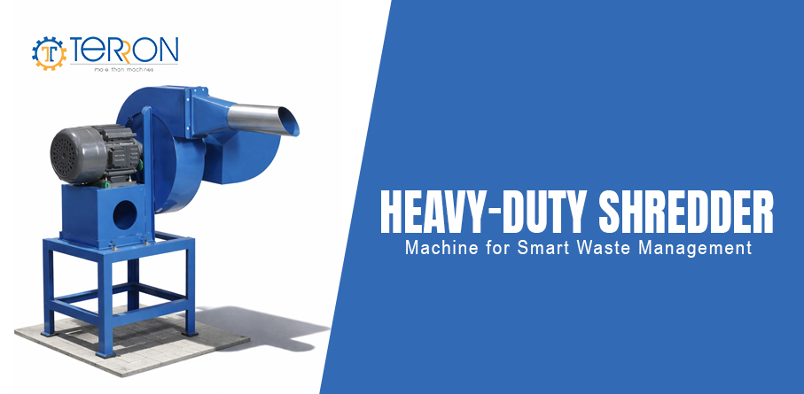 Heavy-Duty Shredder Machine for Smart Waste Management – Terron india