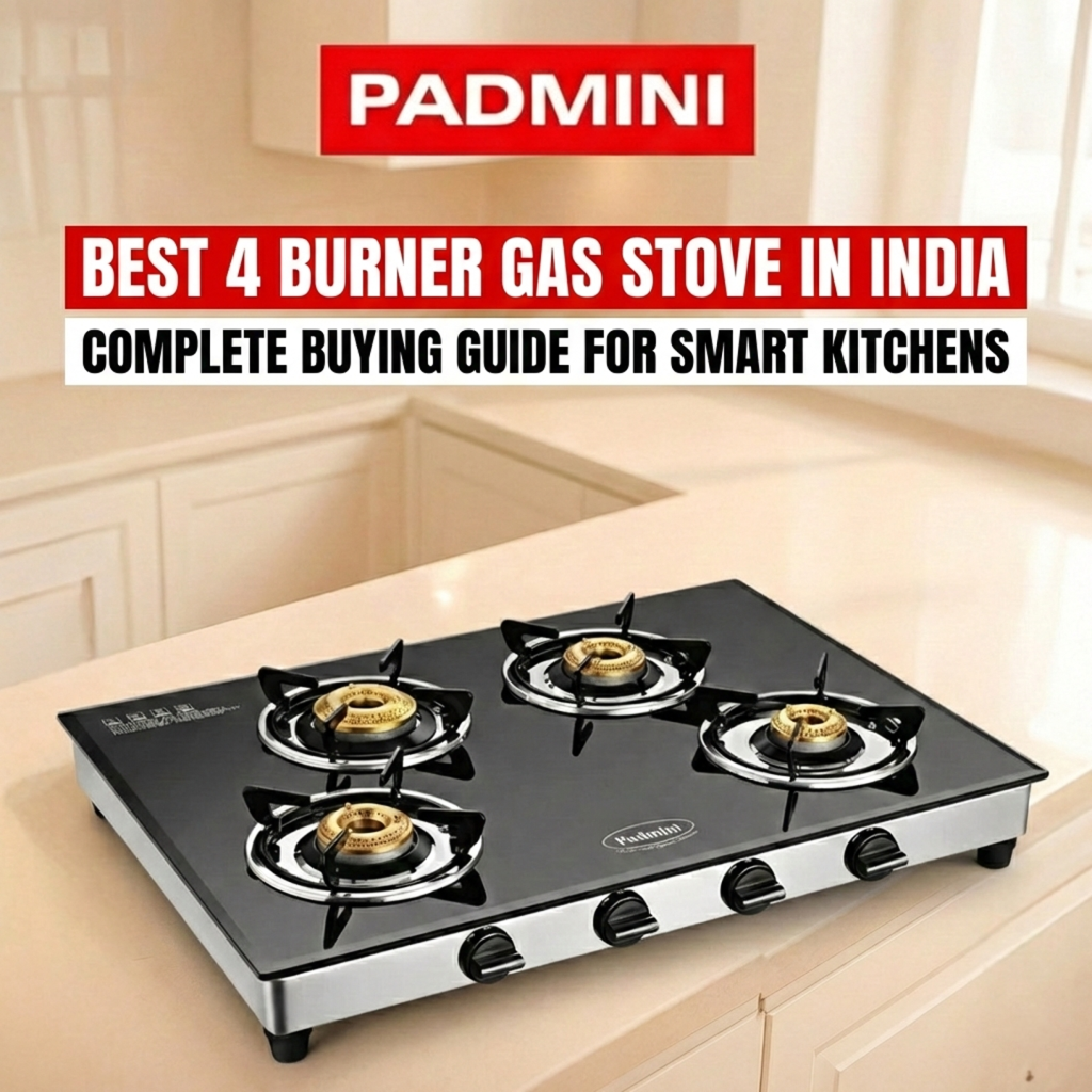 Best 4 Burner Gas Stove in India  – PADMINI