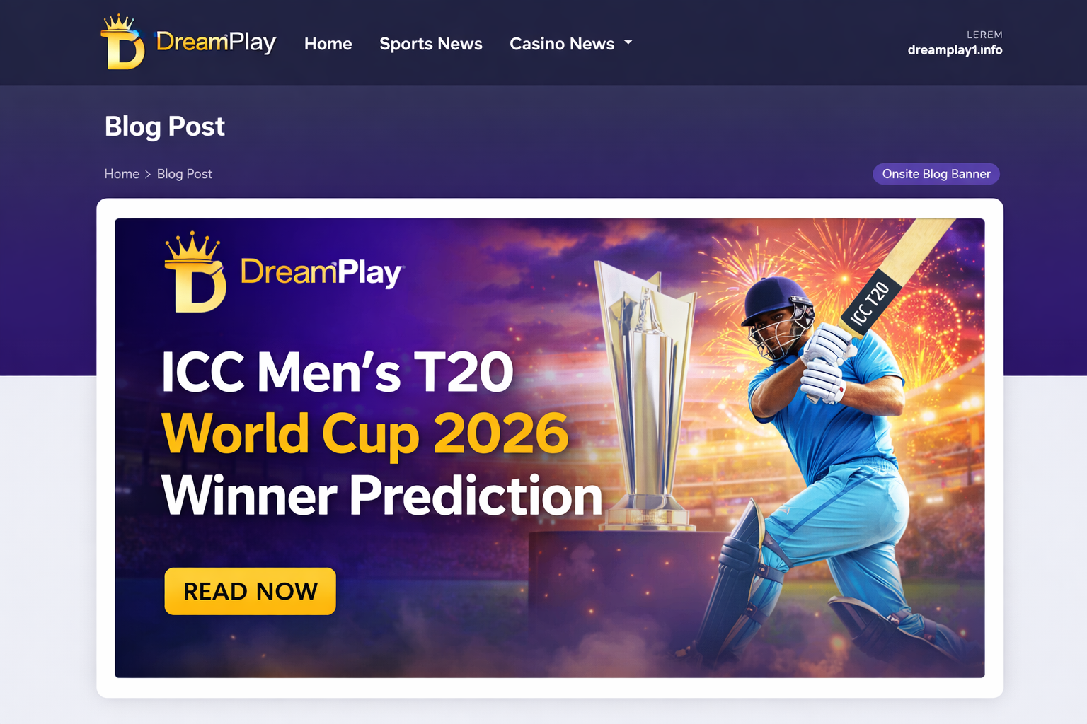 ICC Men’s T20 World Cup 2026 Winner Prediction & Betting Odds