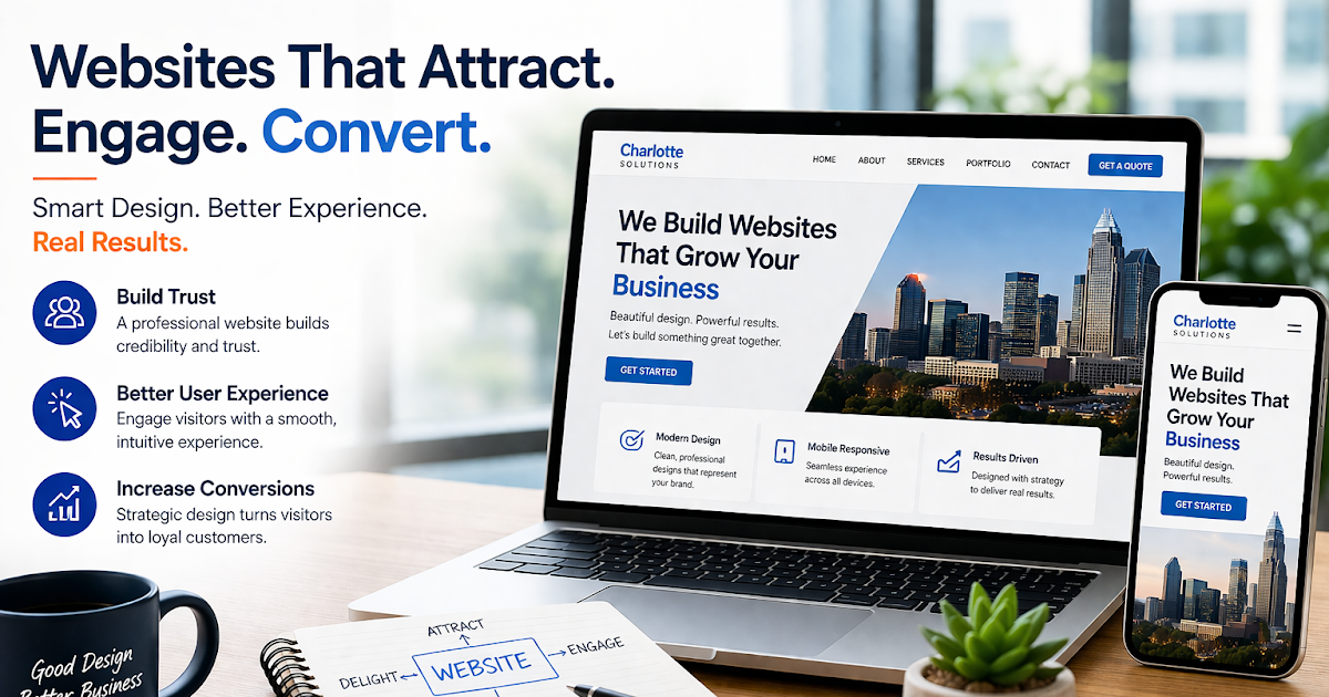 Website Design Services Charlotte Businesses Use to Turn Visitors Into Customers