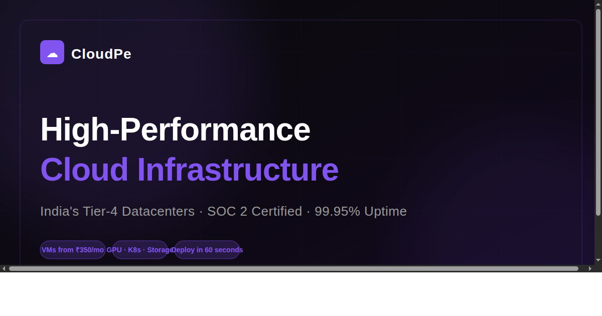 NVIDIA H200 GPU Cloud India | 141 GB HBM3e | CloudPe