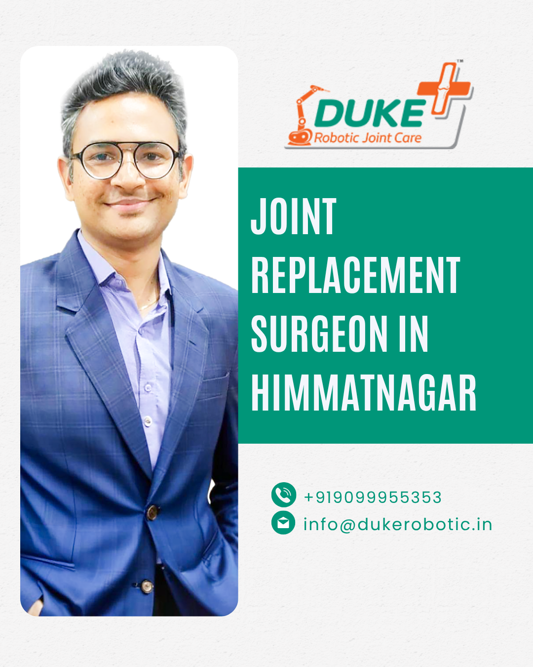 Best Joint Replacement Surgeon in Himmatnagar â€“ Dr. Bhupendra Patel | Duke Robotic Hospital