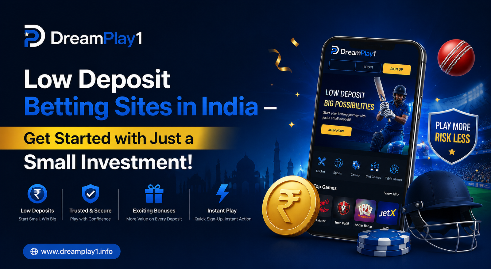 Low Deposit Betting Sites in India 2026 | Start Betting with Small Investment