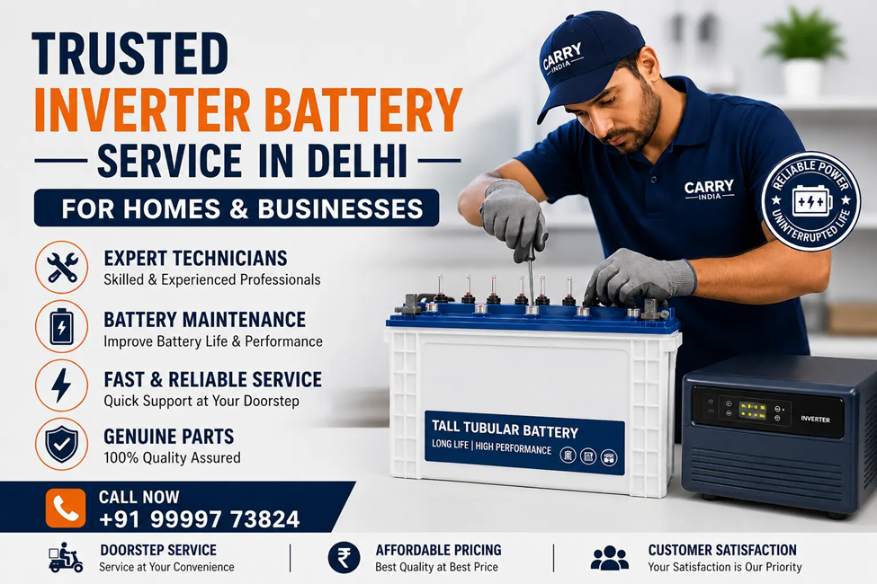 Trusted Inverter Battery Service in Delhi for Homes & Businesses - GlobalBuzzNews