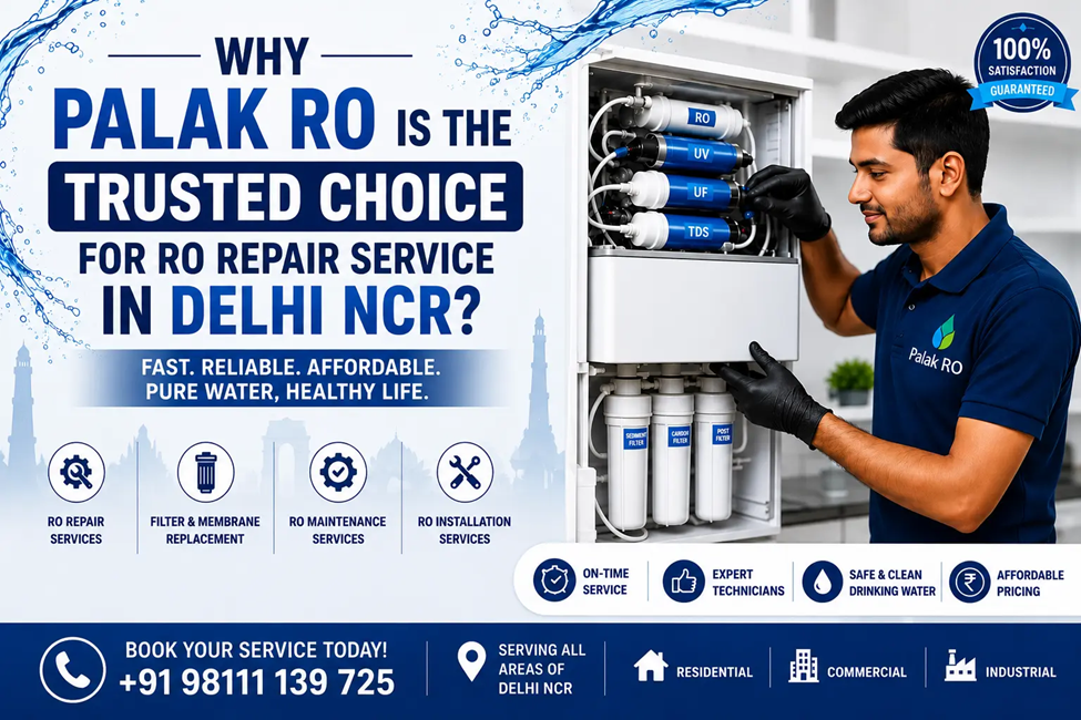 Why Palak RO Is the Trusted Choice for RO Repair Service in Delhi NCR? - Articlesubmission