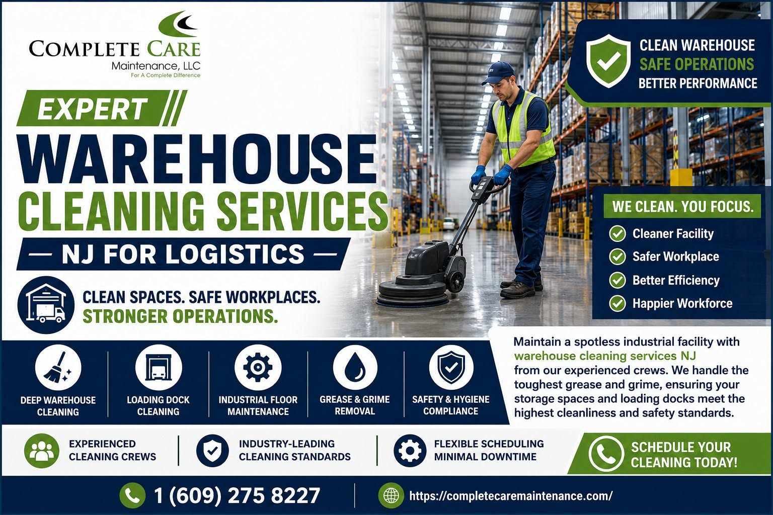 Why New Jersey Businesses Rely on Professional Porter Cleaning Services and Warehouse Cleaning Solutions