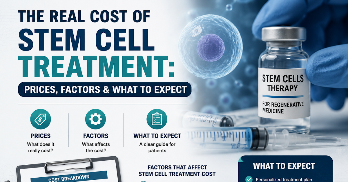 The Real Cost of Stem Cell Treatment: Prices, Factors & What to Expect