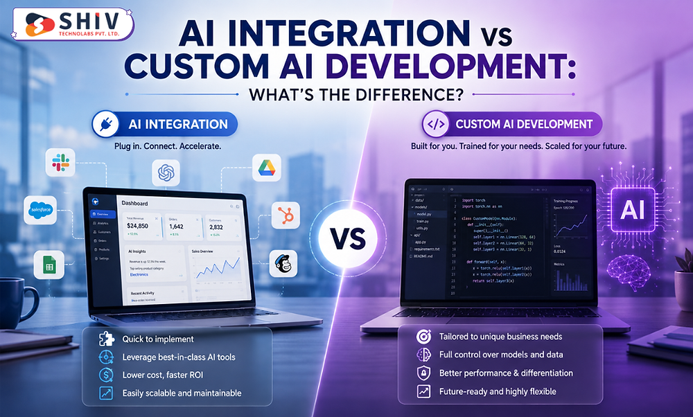 AI Integration vs Custom AI Development: Key Differences
