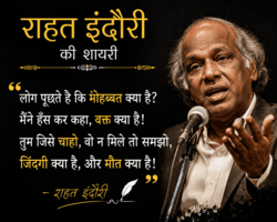 राहत इंदौरी शायरी हिंदी 4 लाइन: शब्दों में जुनून और एहसास | TCSN