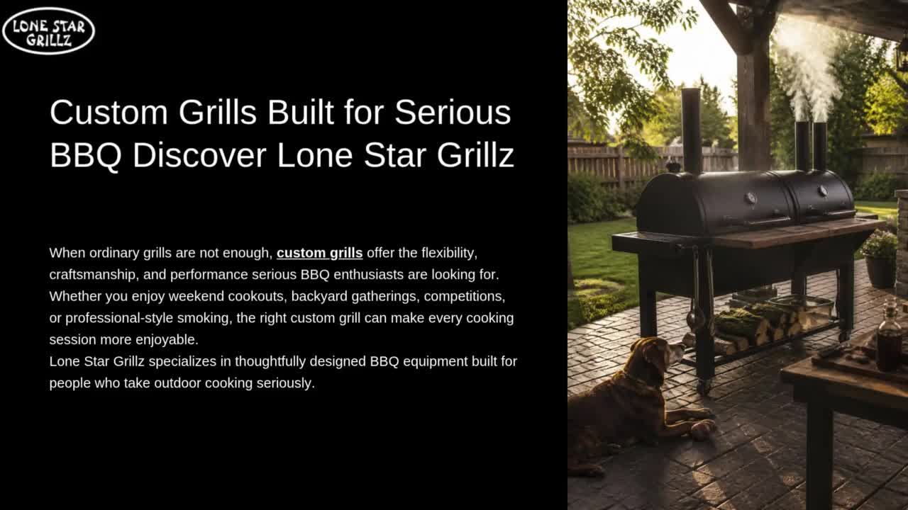Custom Grills Built for Serious BBQ Discover Lone Star Grillz