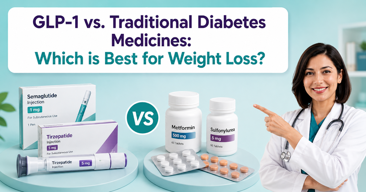 GLP-1 vs. Traditional Diabetes Medicines: Which is Best for Weight Loss?