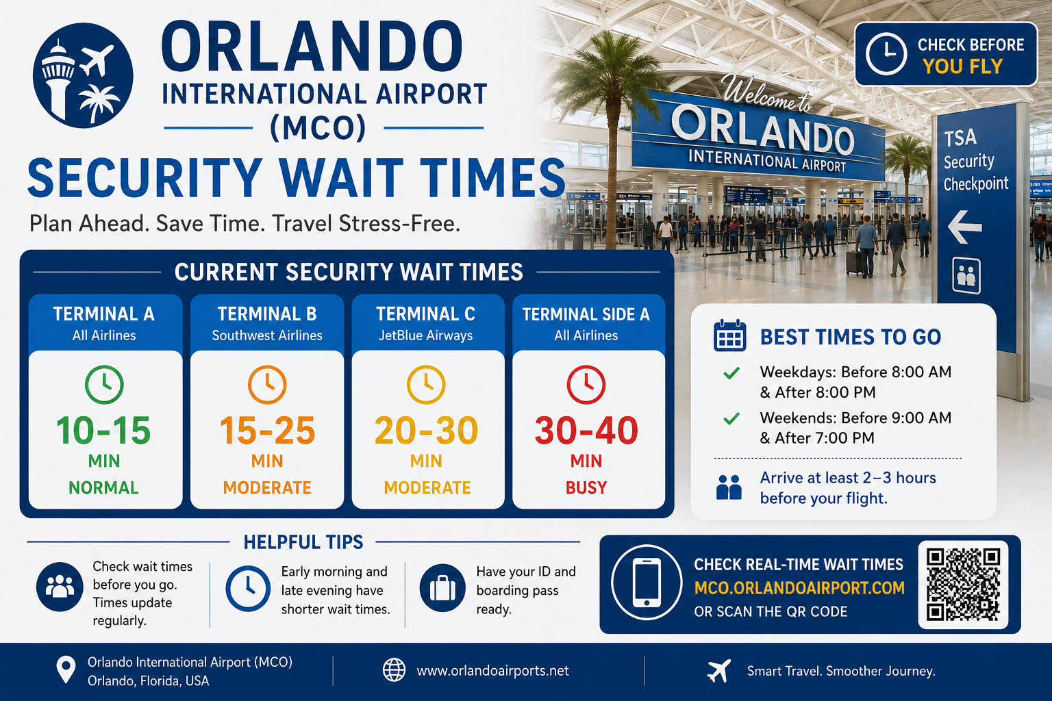 Orlando International Airport (MCO) Security Wait Times
