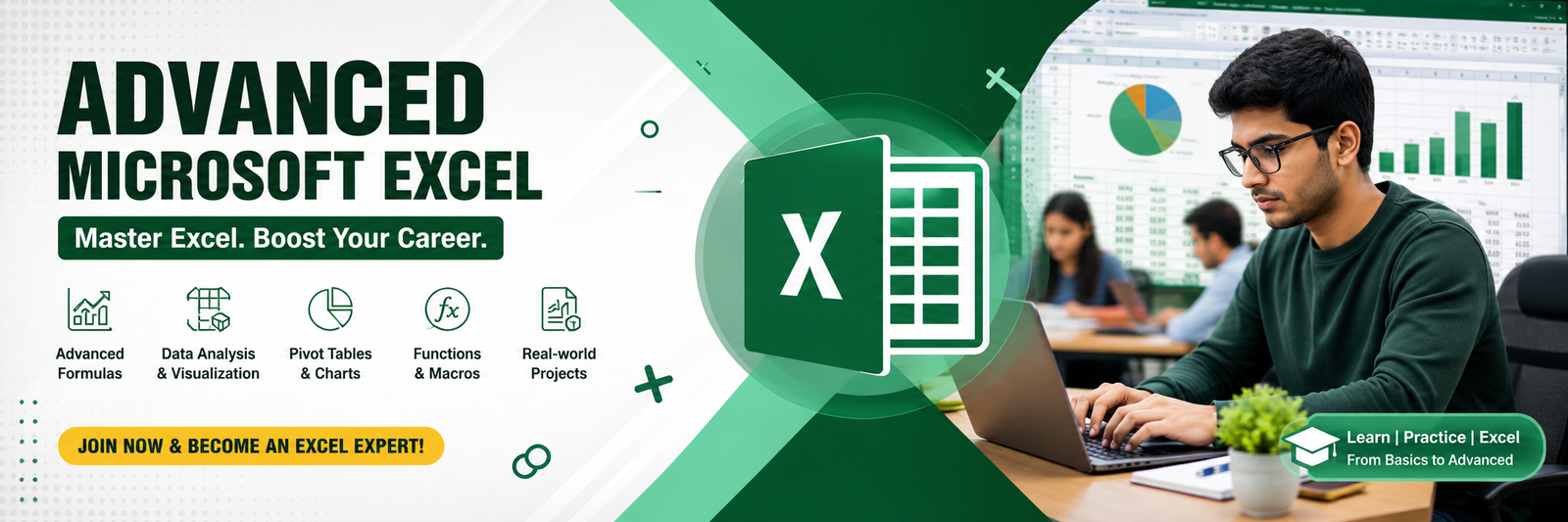 Advance Excel Course in Noida | Live Project & 100% Placement support
