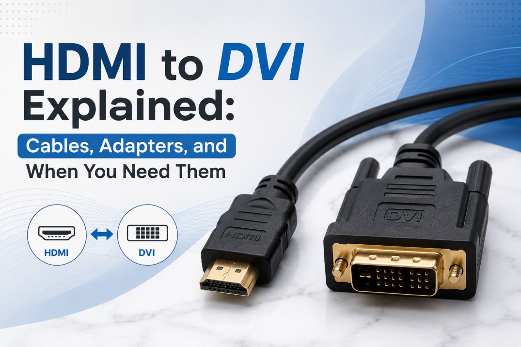 HDMI to DVI Explained: Cables, Adapters, and When You Need Them – SF Cable, Inc
