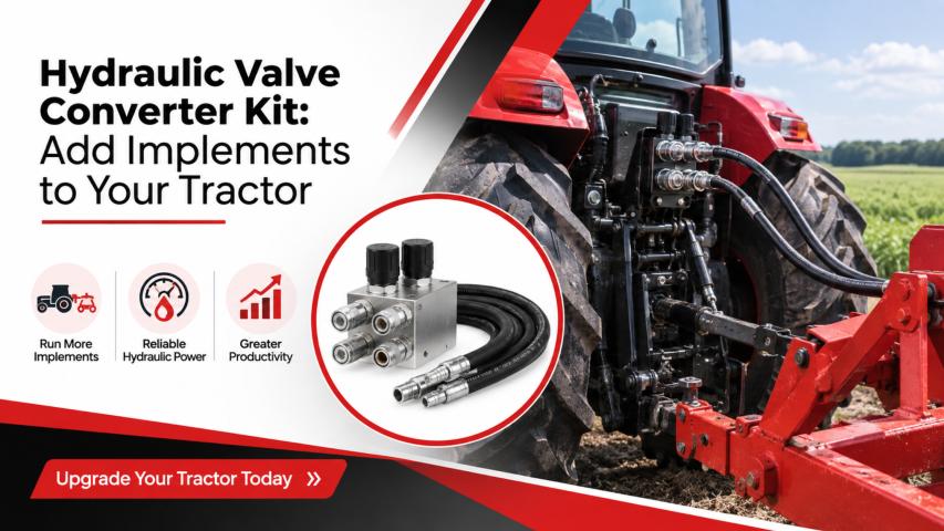 Hydraulic Valve Converter Kit: Add Implements to Your Tractor