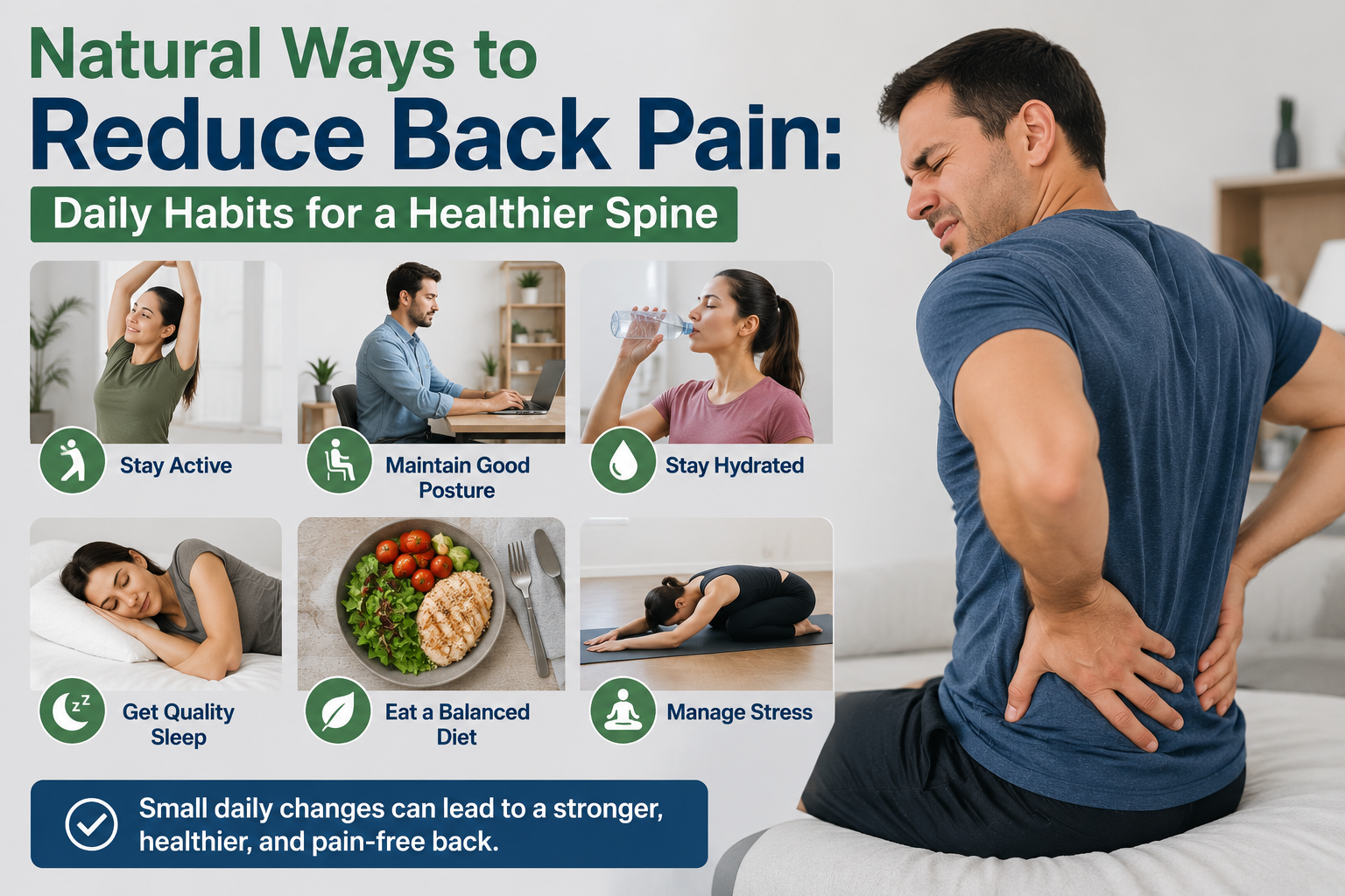 10 Natural Ways to Reduce Back Pain Naturally