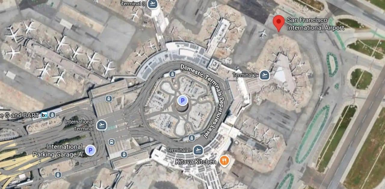 Map Directory To San Francisco International Airport 