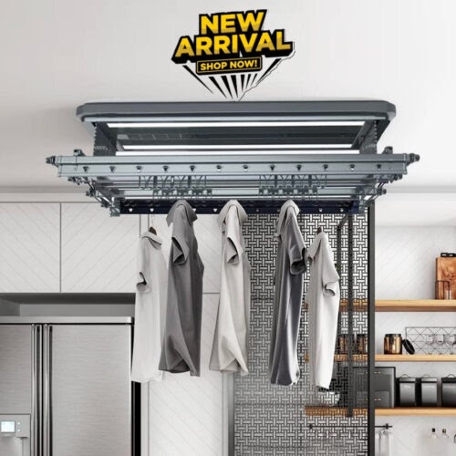 Auto Laundry Rack for Rainy Singapore Weather Faster and Easier Clothes Drying
