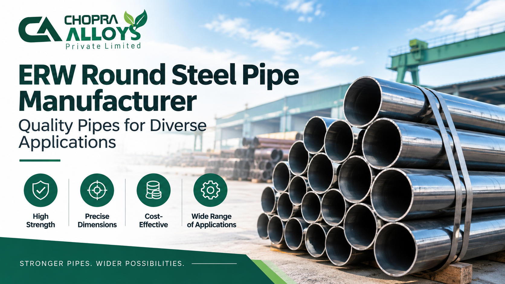 ERW Round Steel Pipe Manufacturer: Quality Pipes for Diverse Applications
